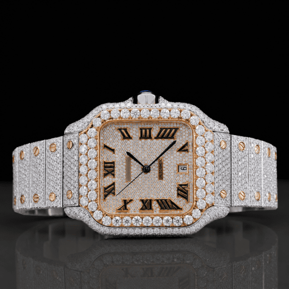 Square Dial VVS Bust Down Moissanite Watch